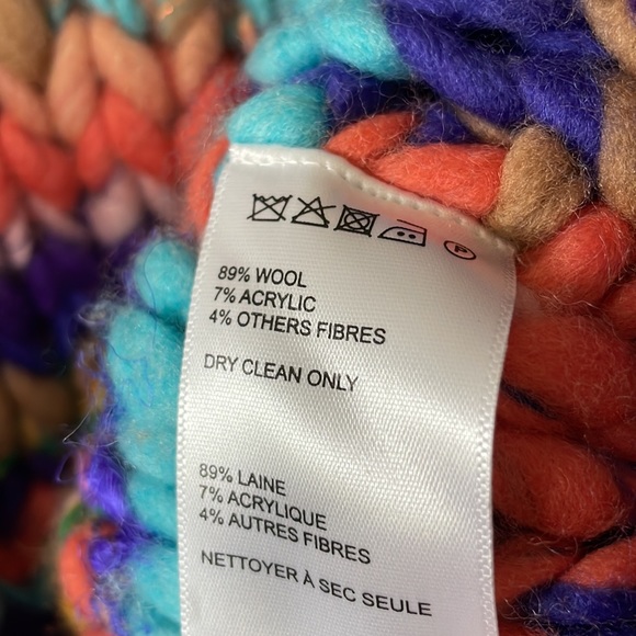 🆕 Anthropologie Maeve Multicolor Hand-knit Cardigan - Picture 9 of 12